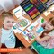180 Piece Drawing Painting Art Kit with Clipboard and Coloring Papers, Gifts Art Set Case with Oil Pastels, Crayons, Colored Pencils, Watercolor Cakes